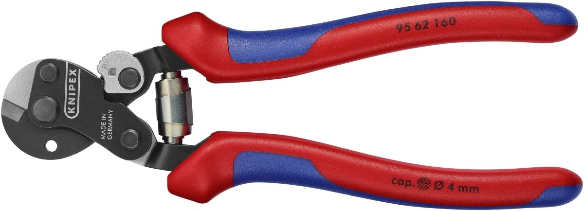 Knipex High Strength Wire Rope Cutters 6 1/4" 95 62 160 - Mr. Tools