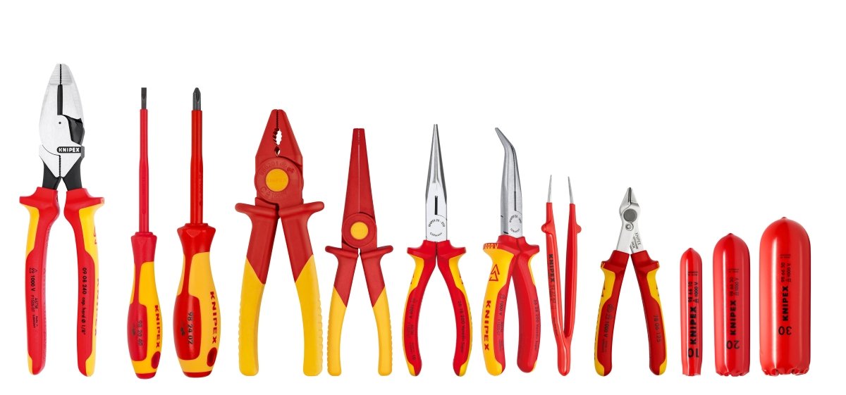 Knipex Insulated Electrical Vehicle (EV) Tool Set 12 Pieces 9K 00 80 168 US - Mr. Tools