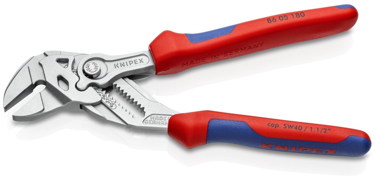 Knipex Pliers Wrench Comfort Grip 7" 86 05 180 - Mr. Tools