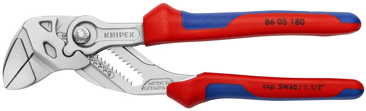 Knipex Pliers Wrench Comfort Grip 7" 86 05 180 - Mr. Tools
