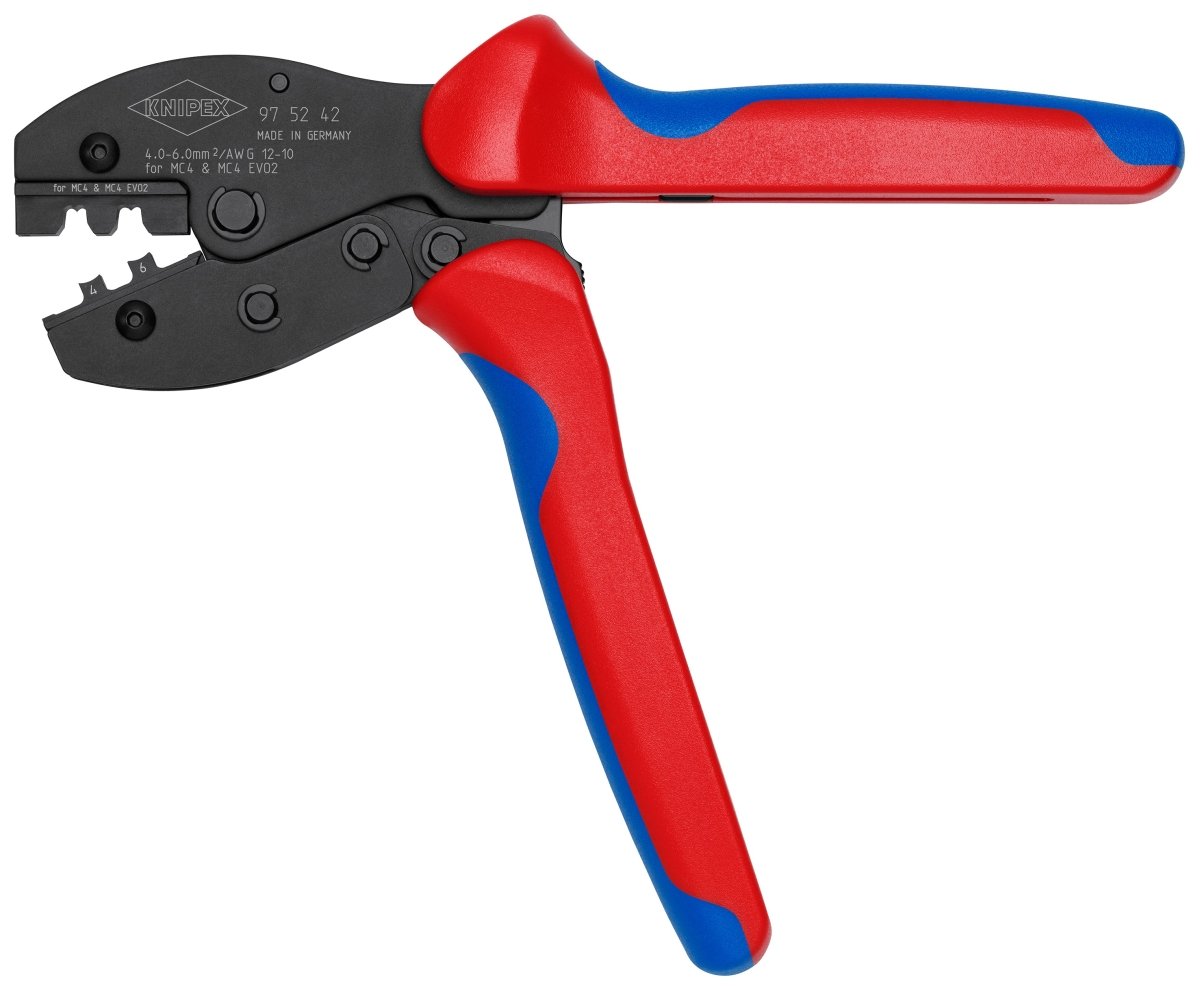 Knipex PreciForce Crimping Pliers for MC4/MC4 EVO 2 8 1/2" 97 52 42 - Mr. Tools