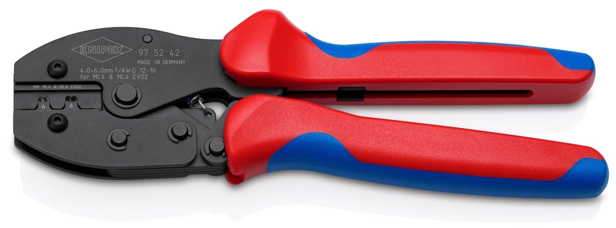 Knipex PreciForce Crimping Pliers for MC4/MC4 EVO 2 8 1/2" 97 52 42 - Mr. Tools