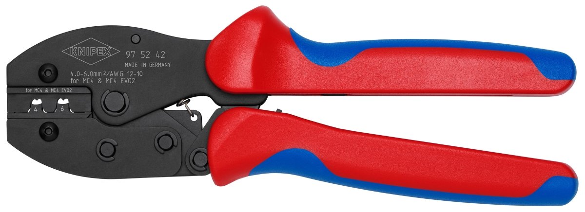 Knipex PreciForce Crimping Pliers for MC4/MC4 EVO 2 8 1/2" 97 52 42 - Mr. Tools