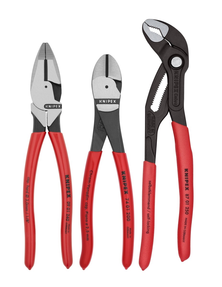 Knipex Pro Pliers Set 3 Piece 9K 00 80 157 US - Mr. Tools