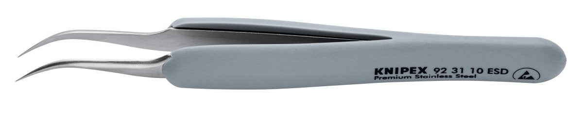Knipex Stainless Steel Needle Point Tip Precision Tweezers ESD 5" 92 31 10 ESD - Mr. Tools