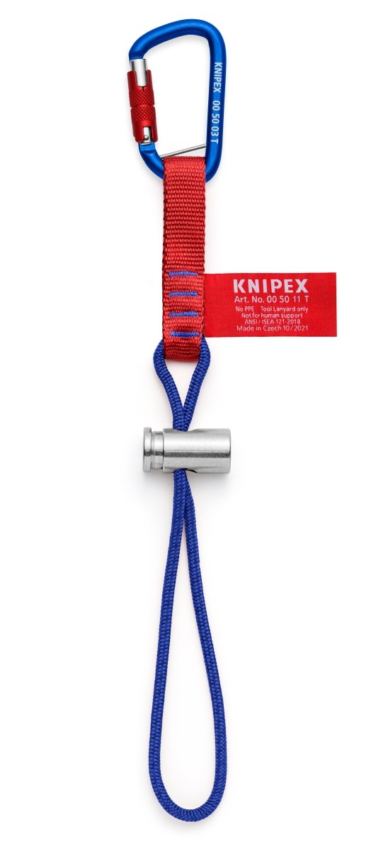 Knipex Tool Tethering Adaptor Straps With Carabiner 13 lbs. 00 50 13 T BKA - Mr. Tools