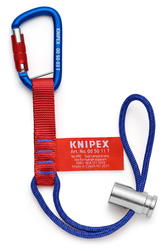 Knipex Tool Tethering Adaptor Straps With Carabiner 13 lbs. 00 50 13 T BKA - Mr. Tools
