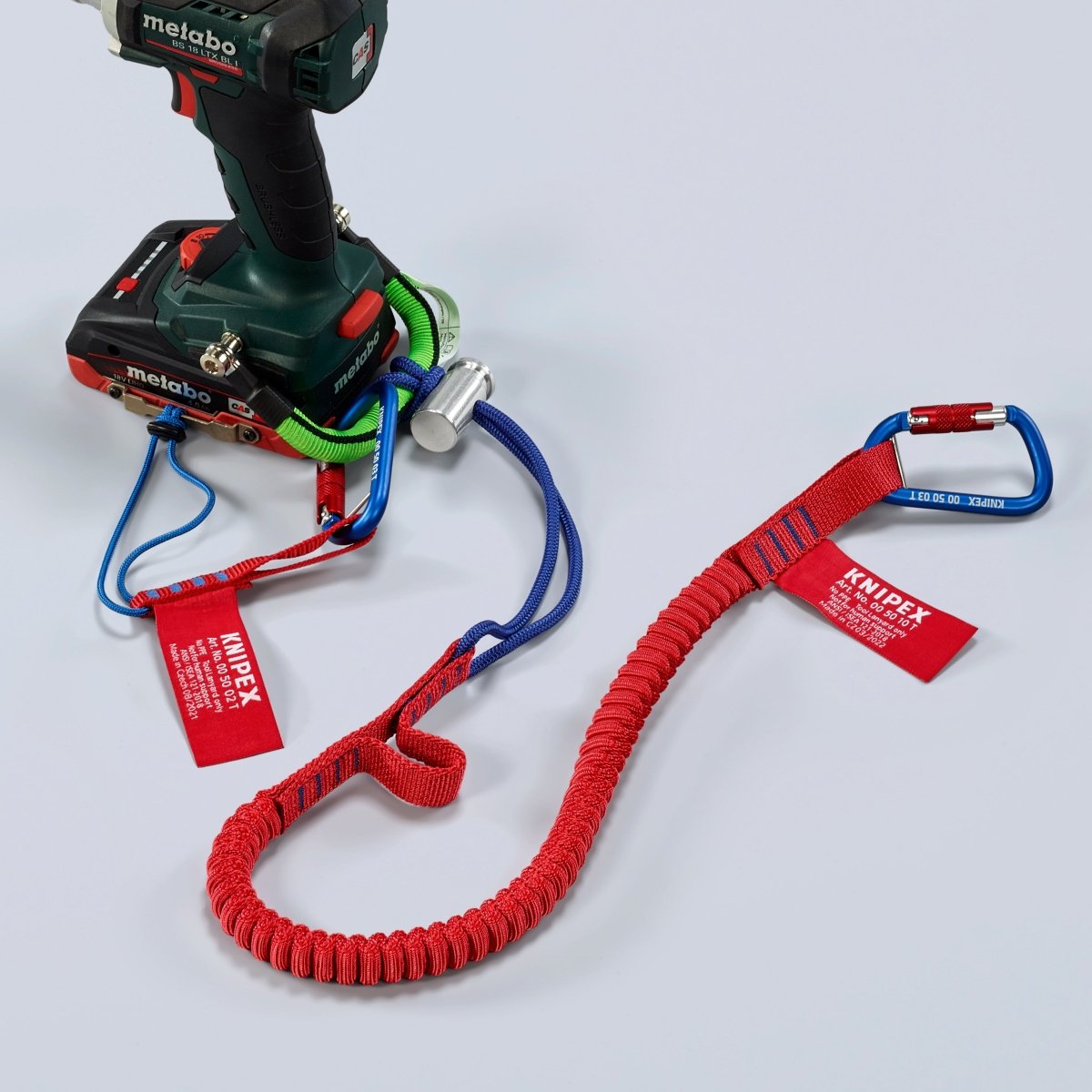 Knipex Tool Tethering Lanyard with Captive Eye Carabiner 13 lbs. 00 50 12 T BKA - Mr. Tools