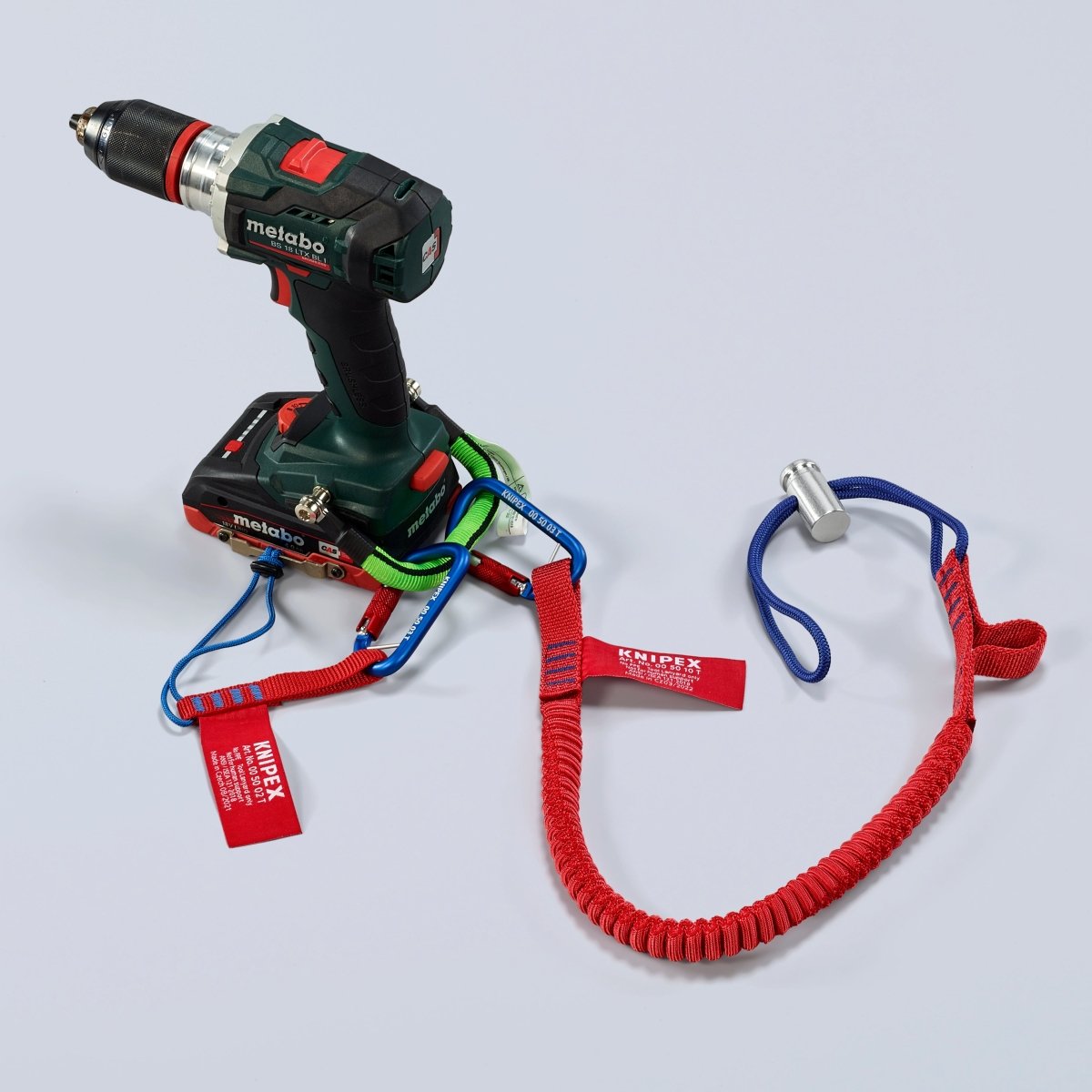 Knipex Tool Tethering Lanyard with Captive Eye Carabiner 13 lbs. 00 50 12 T BKA - Mr. Tools