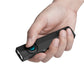 Olight ArkPro EDC flashlight held in hand demonstrating flat unibody grip and easy thumb access to the selector dial