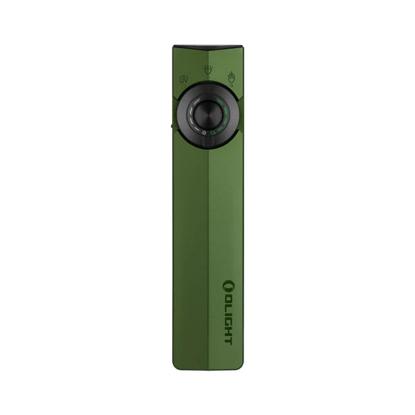 Olight ArkPro Class 3R cool white flat EDC flashlight in OD green finish