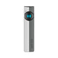 Olight ArkPro Class 3R cool white flat EDC flashlight in two-tone silver graphite with blue center dial accent