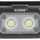 Close-up shot of Streamlight Sledge dual LED flood lenses and faceplate.
