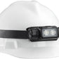 Streamlight Sledge 1000 lumen flood headlamp mounted on a white industrial hard hat.