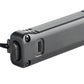 Sleek rear perspective view of the black Streamlight Wedge XT aluminum body, showing the tactical tail switch cap and the flat, pocket-friendly ergonomic design lines.