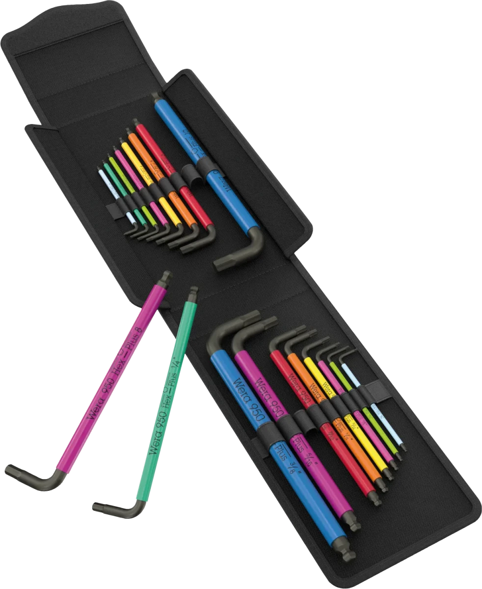 Wera 05133286001 Big Pack Multicolor Hex-Plus Metric & Imperial L-Key Set (19 Pieces) - Mr. Tools