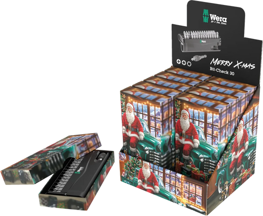 Wera 05135824001 Christmas 2026 Bit-Check 30 Screwdriver Bit Set - Mr. Tools