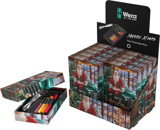 Wera 05135825001 Christmas 2026 Hex-Plus L-Key Tool Card Set & Bottle Opener - Mr. Tools