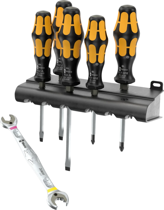Wera 05136078001 Kraftform Chiseldriver Set & Joker 6002 Spanner Set (6-Piece Limited Edition) - Mr. Tools