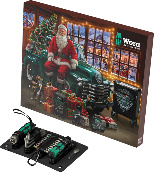 Wera 2026 Advent Calendar (24 Piece) with Flashdriver Torch | 05136614001 - Mr. Tools