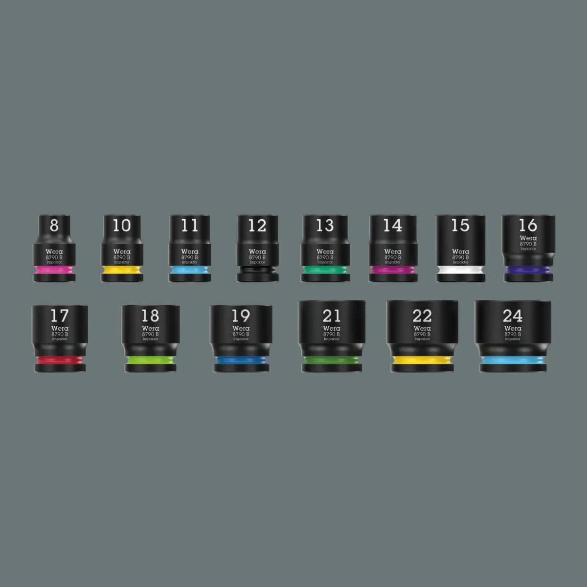 Wera 2090/16 Impaktor 3/8" Drive Metric Impact Driver Socket Set, 16-Piece - Mr. Tools