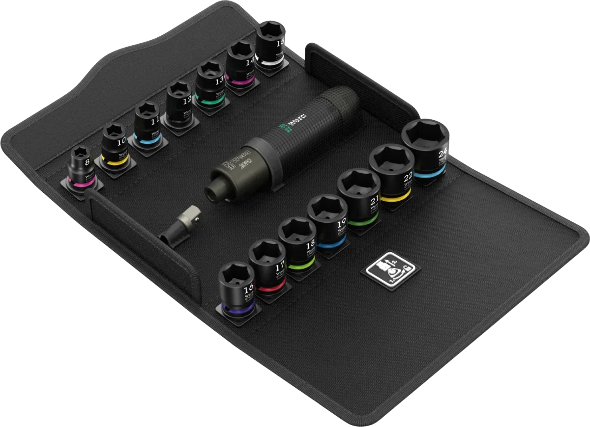 Wera 2090/16 Impaktor 3/8" Drive Metric Impact Driver Socket Set, 16-Piece - Mr. Tools
