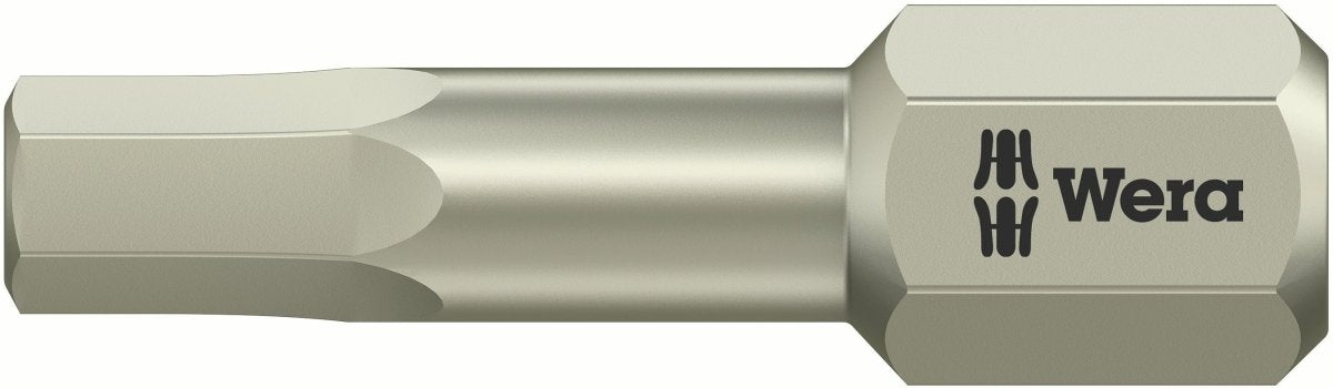 Wera 3840/1 TS SW Stainless Steel Hex Screwdriver Bit 05075604001 - Mr. Tools