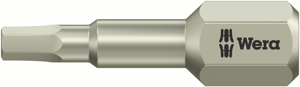 Wera 3840/1 TS SW Stainless Steel Hex Screwdriver Bit 05075604001 - Mr. Tools