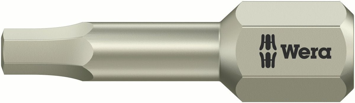 Wera 3840/1 TS SW Stainless Steel Hex Screwdriver Bit 05075604001 - Mr. Tools