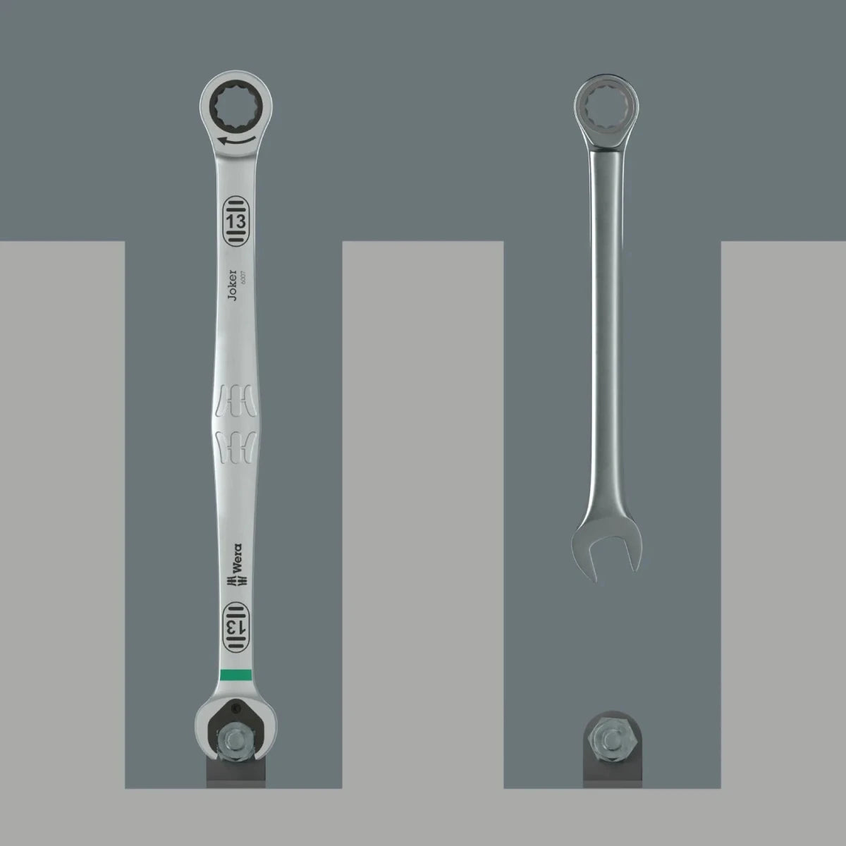Wera 6007 Joker 11 Set 1 | 11 - Piece Ratcheting Combination Spanner Set (Long Design) - Mr. Tools