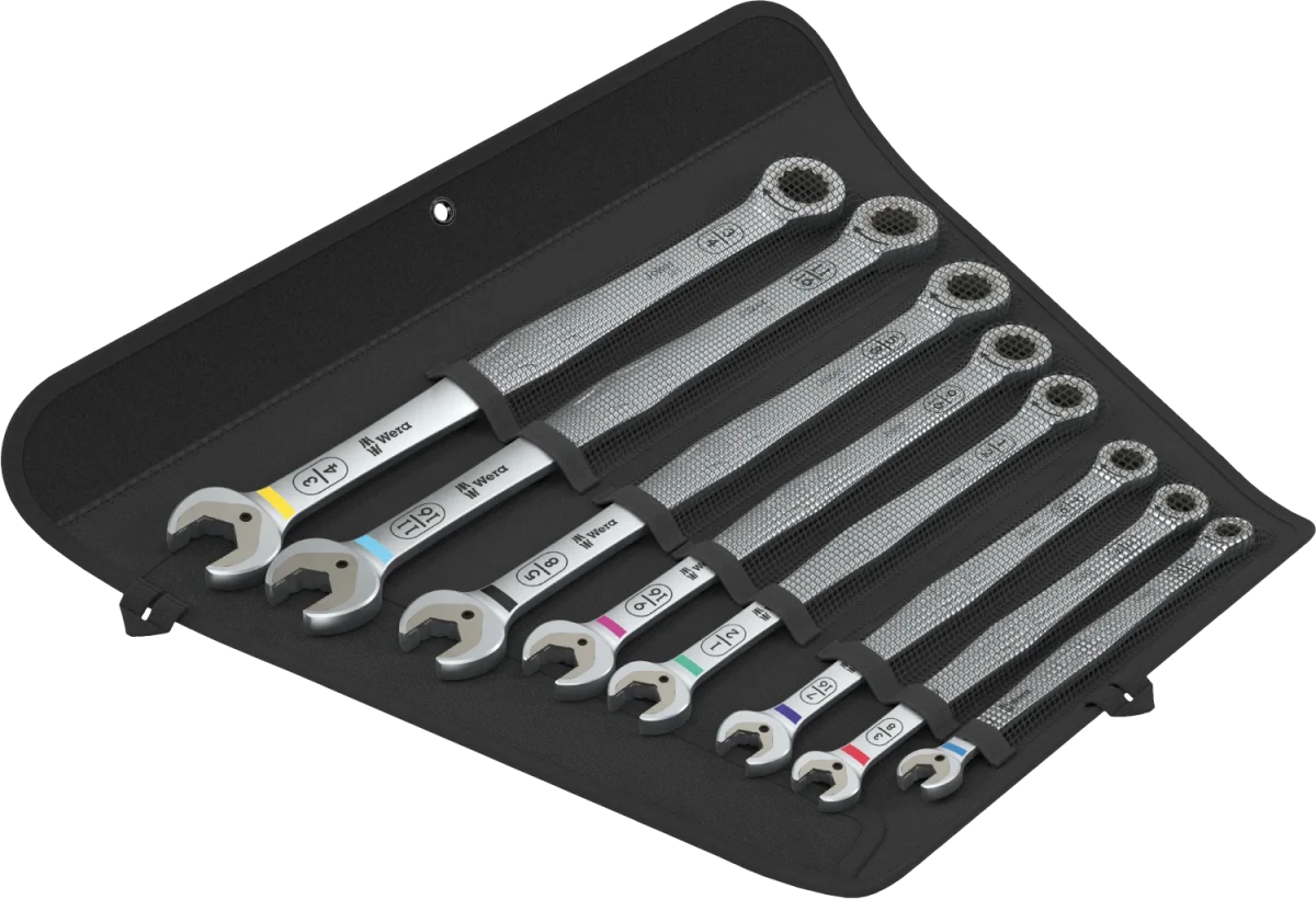 Wera 6007 Joker Imperial 8 Set 1 Ratcheting Combination Wrench Set - Mr. Tools