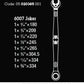 Wera 6007 Joker Imperial 8 Set 1 Ratcheting Combination Wrench Set - Mr. Tools