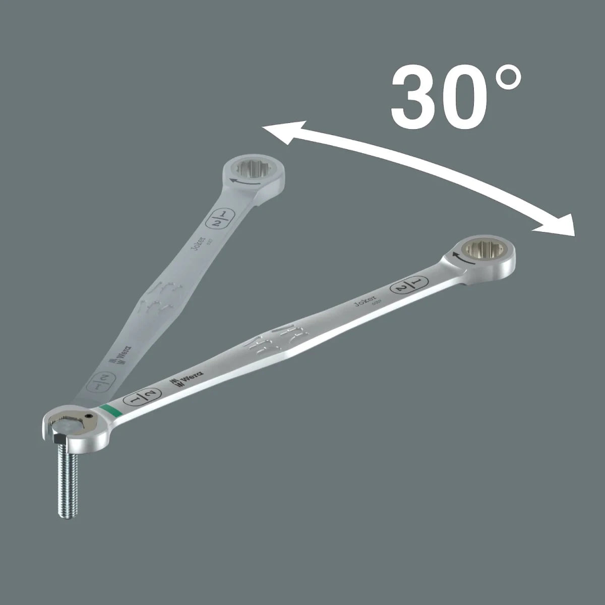 Wera 6007 Joker Imperial 8 Set 1 Ratcheting Combination Wrench Set - Mr. Tools