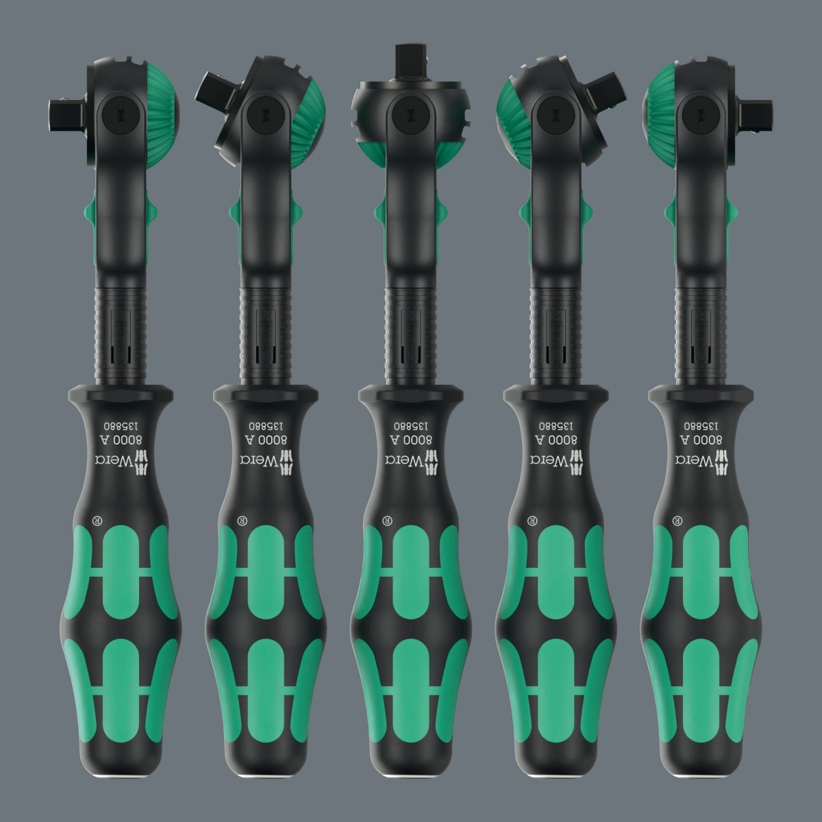 Wera 8000 A Black Edition Zyklop Speed Ratchet Wrench 1/4