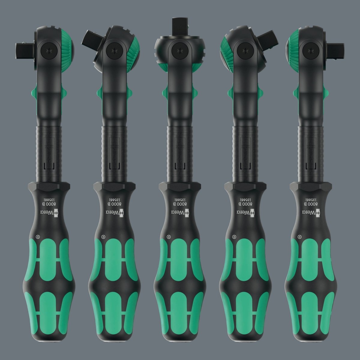 Wera 8000 B Black Edition Zyklop Speed Ratchet Wrench 3/8" Drive 05135881001 - Mr. Tools