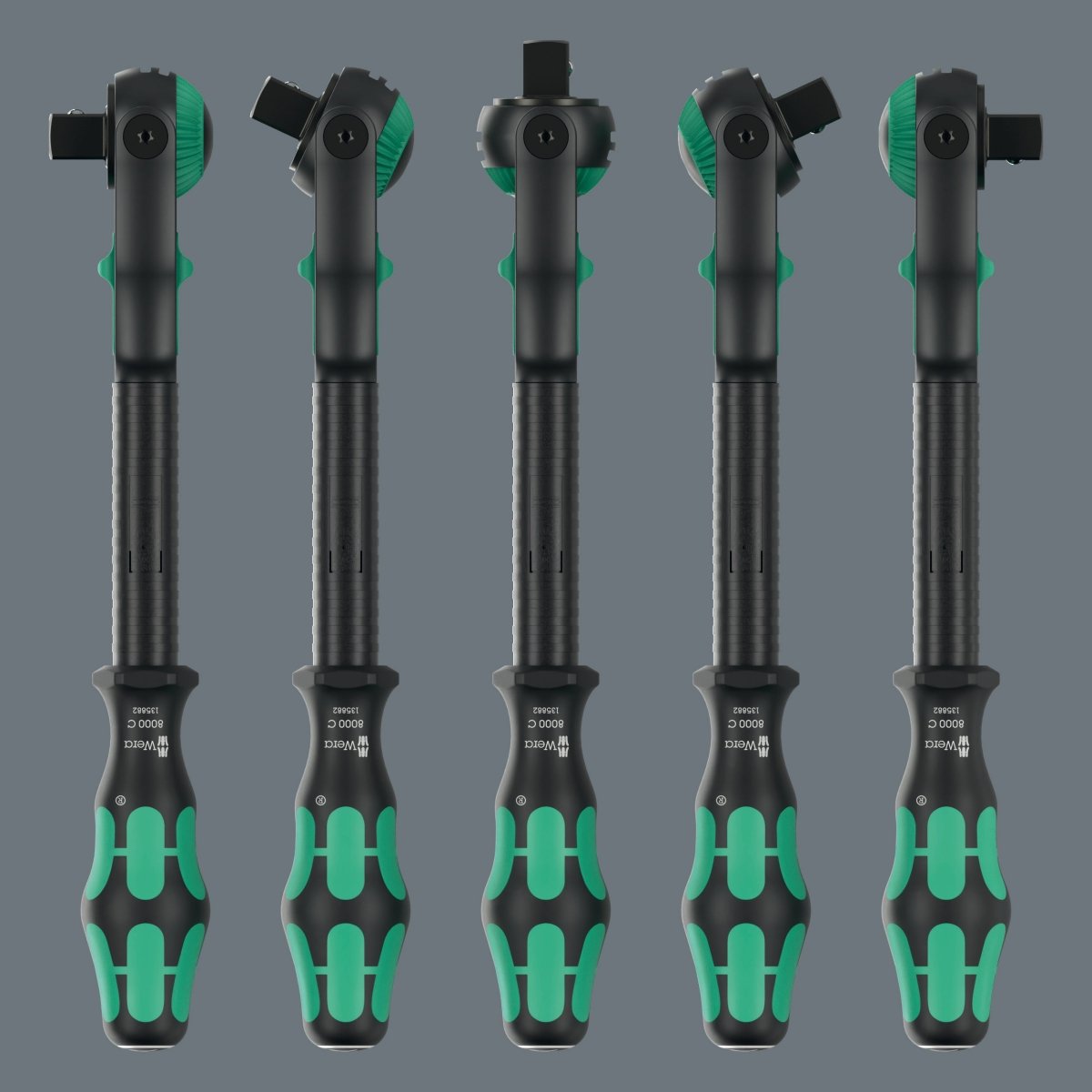 Wera 8000 C Black Edition Zyklop Speed Ratchet Wrench 1/2" Drive 05135882001 - Mr. Tools