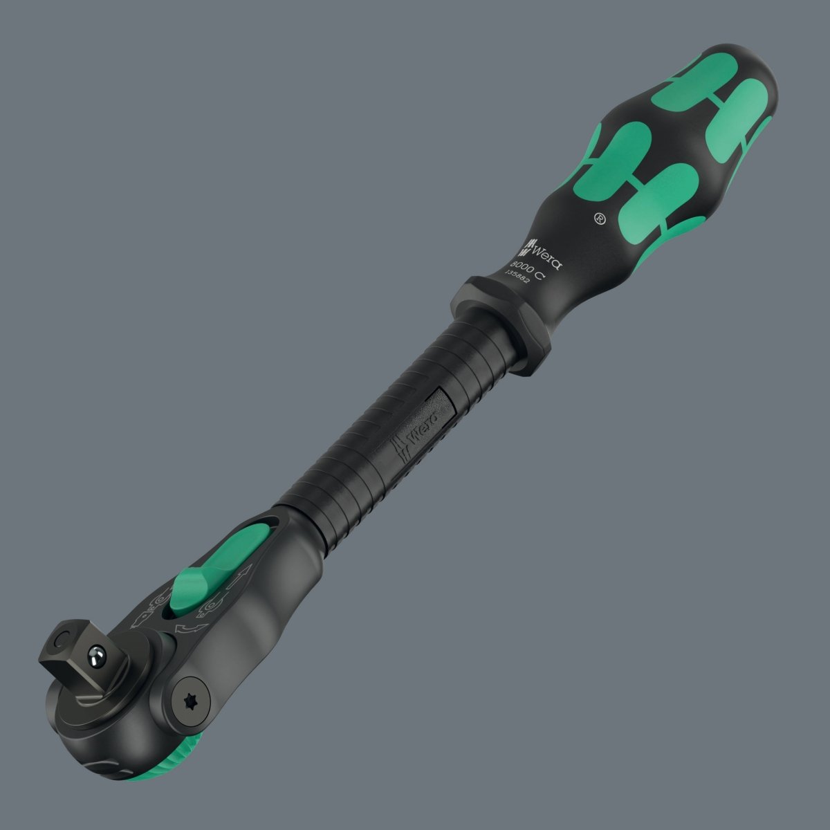 Wera 8000 C Black Edition Zyklop Speed Ratchet Wrench 1/2" Drive 05135882001 - Mr. Tools