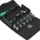 Wera 8100 SA 13 Zyklop Comfort 1/4" drive metric socket set (05005111001) in a compact 15-piece textile storage case.