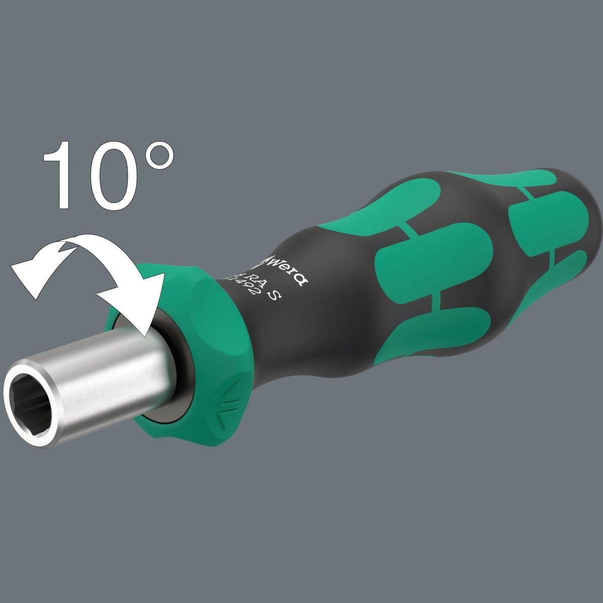 Wera 838 RA S Bitholding Ratcheting Screwdriver 1/4" Drive 05051492001 - Mr. Tools