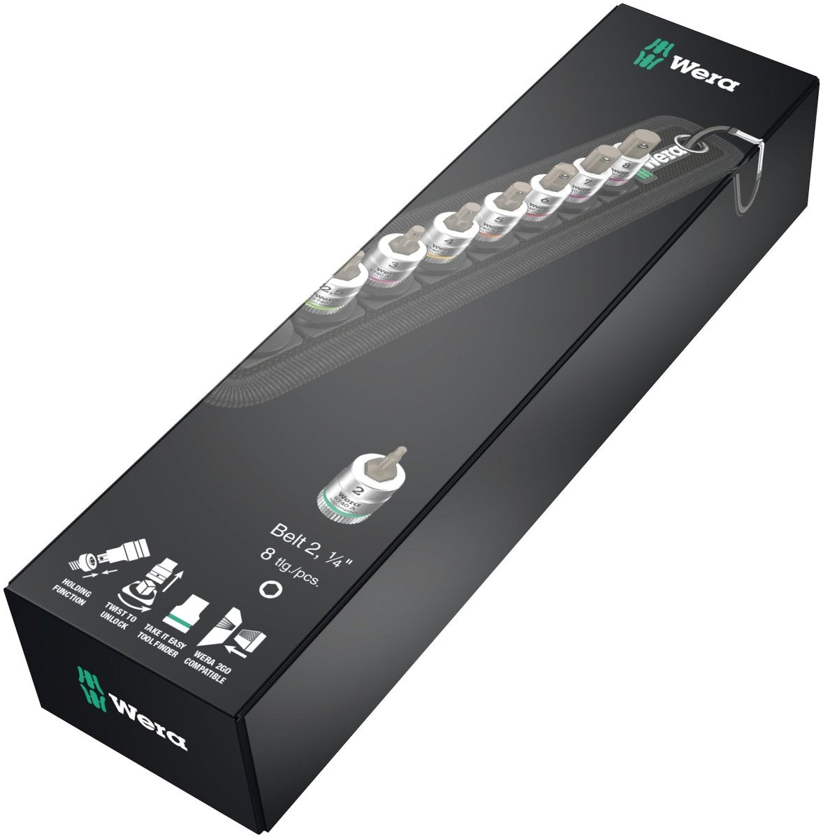 Wera 8740 Belt A 2 Zyklop In - Hex - Plus Socket Set 1/4" Drive Metric 05003881001 - Mr. Tools