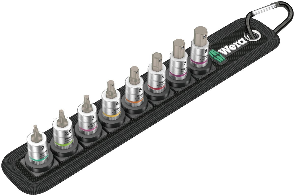 Wera 8740 Belt A 2 Zyklop In - Hex - Plus Socket Set 1/4" Drive Metric 05003881001 - Mr. Tools