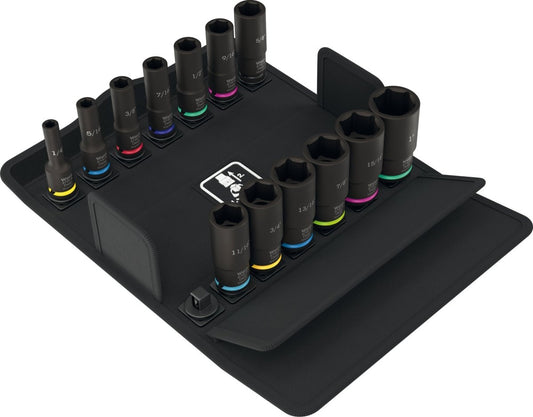 Wera 8790 B Impaktor Deep Imperial Set 1 Socket Set 3/8" SAE 05005581001 - Mr. Tools