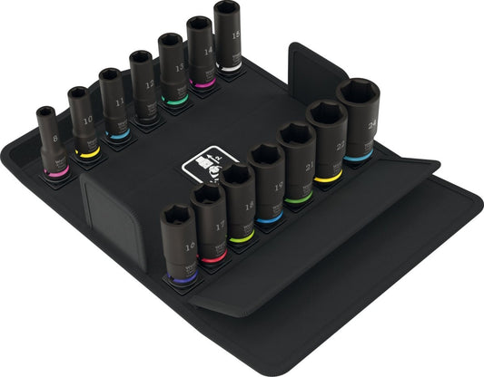 Wera 8790 B Impaktor Deep Set 1 Socket Set 3/8" 14 Pieces Metric 05005580001 - Mr. Tools