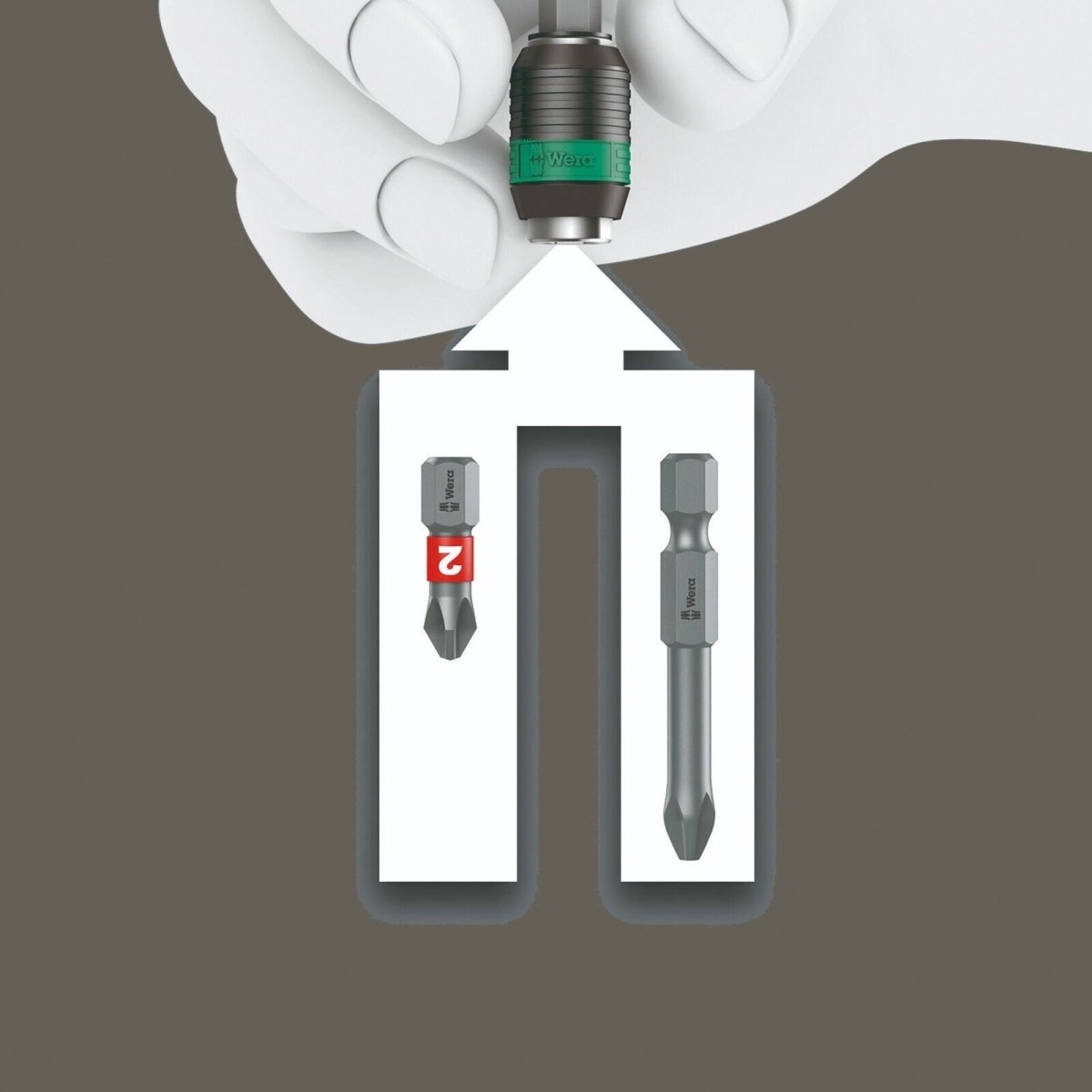 Wera 889/4/1 K Rapidaptor Universal Bit Holder 05052502001 - Mr. Tools