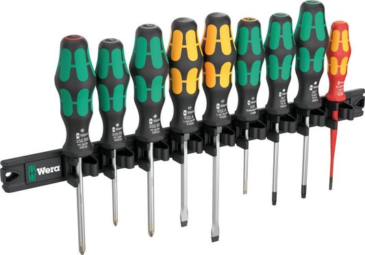 Wera 9650 Magnetic Rail Kraftform Screwdriver Set 05051012001 - Mr. Tools