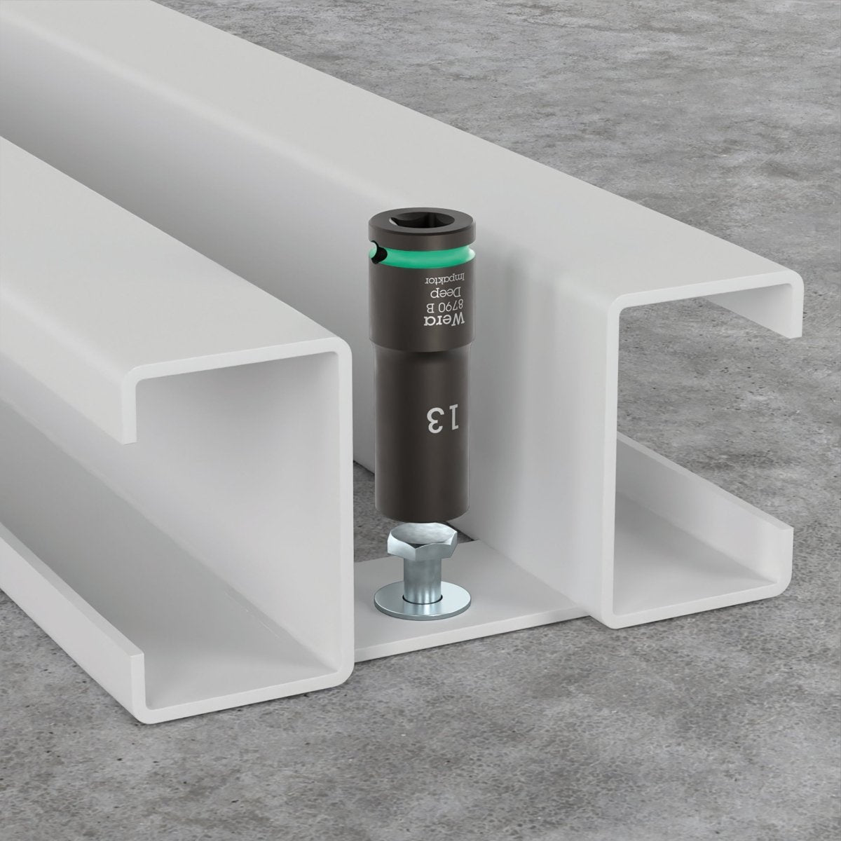Wera 9660 Magnetic Rail B Impaktor Deep 1 Socket Set 3/8" Metric 05005590001 - Mr. Tools