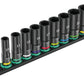 Wera 9660 Magnetic Rail B Impaktor Deep 1 Socket Set 3/8" Metric 05005590001 - Mr. Tools