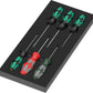 High-density shadow foam tray holding the 7-piece Wera 9719 Kraftform Series 300 screwdriver set