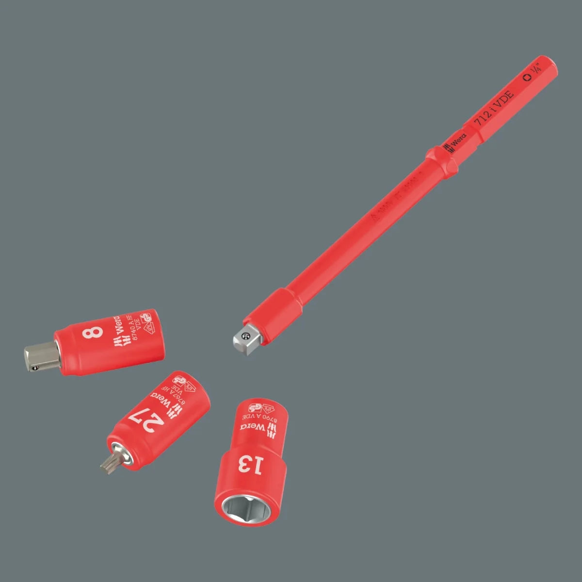 Wera 9727 Foam Insert 8007 A VDE Zyklop Ratchet Set (30 Pieces) - 05150117001 - Mr. Tools