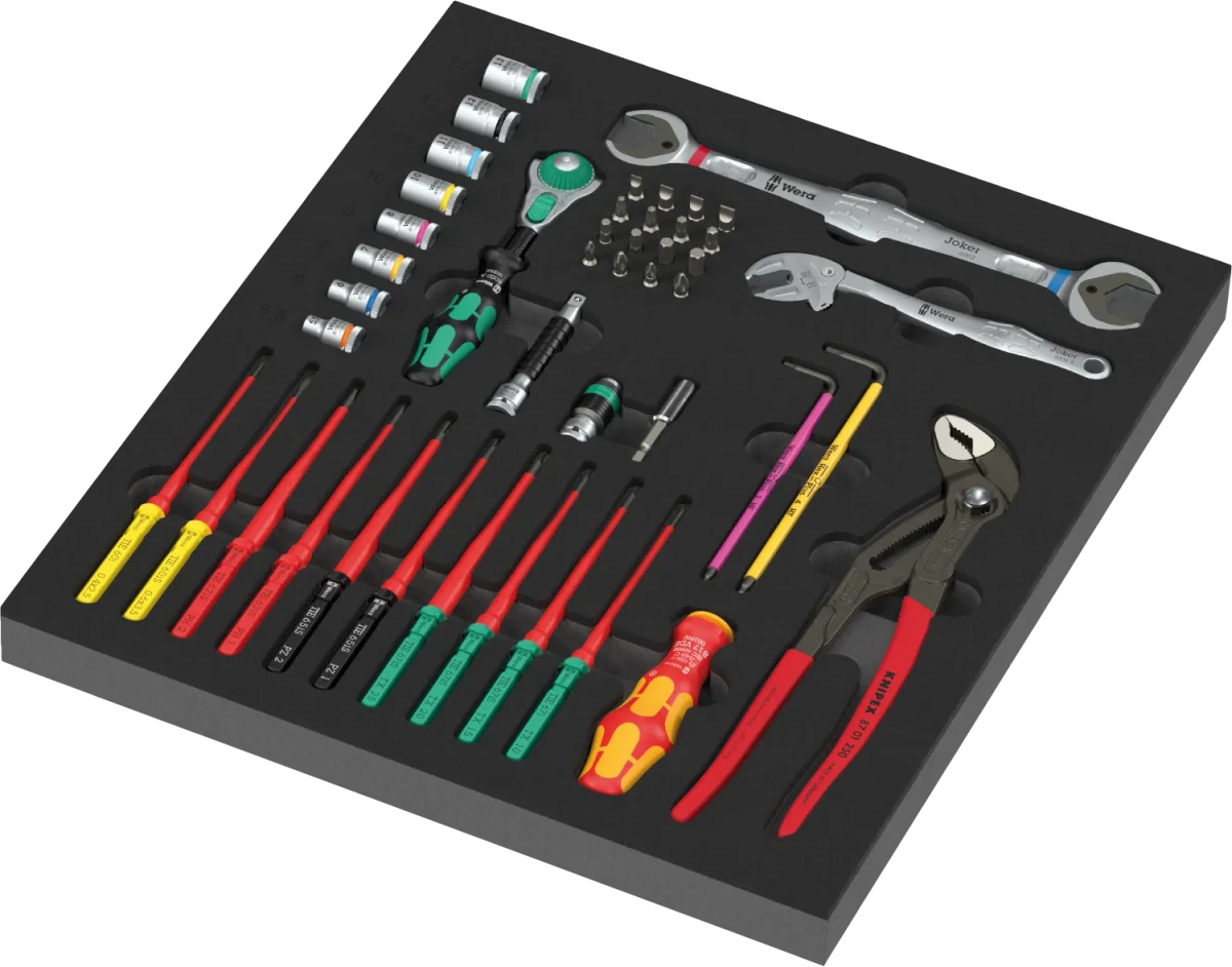 Wera 9753 Foam Insert Kraftform Kompakt Maintenance Set 1 (45 Pc) - Mr. Tools